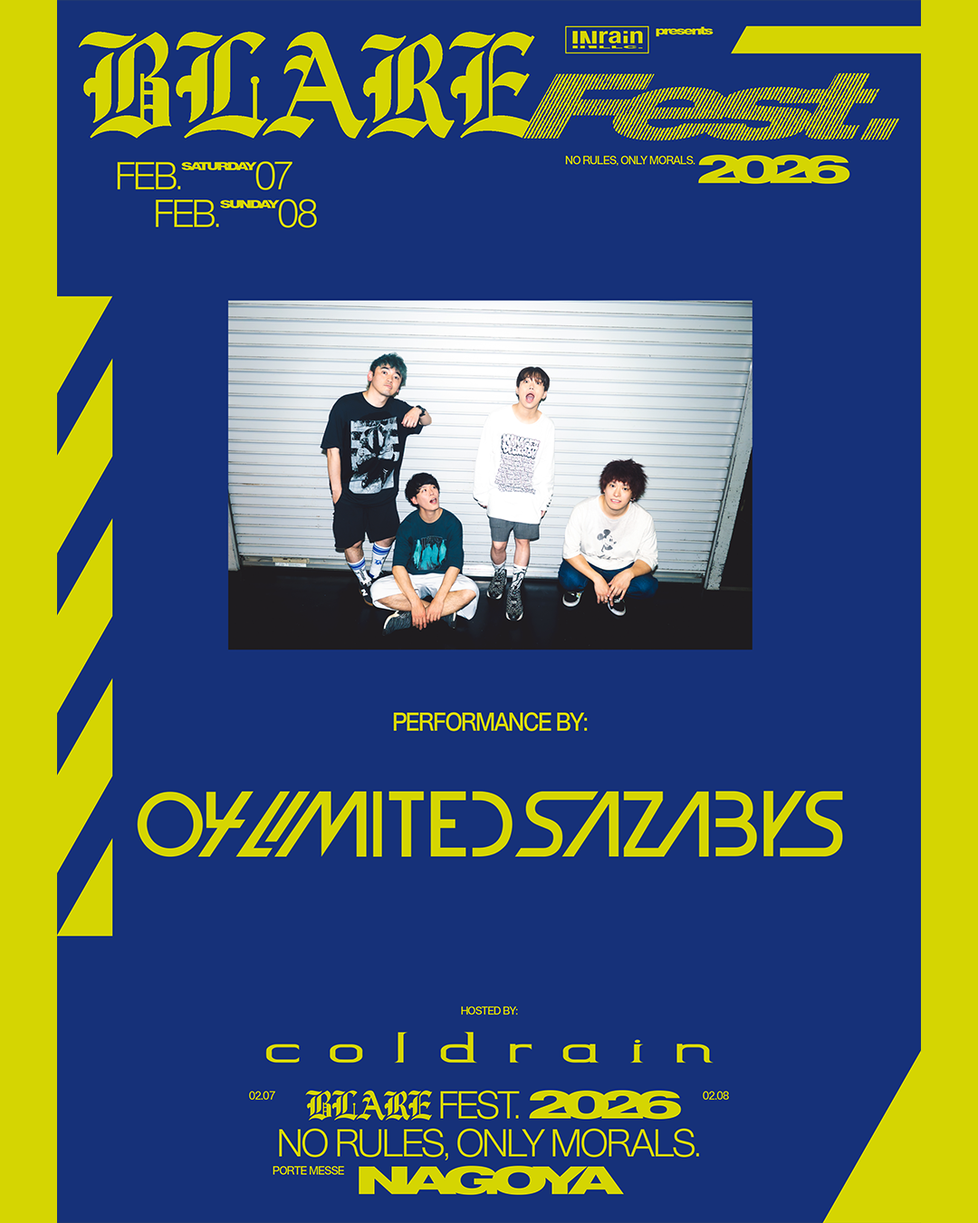 【愛知】BLARE FEST.2026 (ポートメッセなごや)※出演日は後日発表